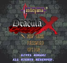 Image n° 4 - screenshots  : Castlevania - Dracula X